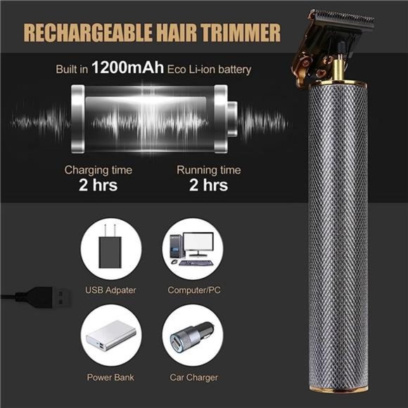 Zero Gapped Trimmers Hair Liners for Men&Women Edge Up Clippers T Blade Trimmer - Picture 6 of 7